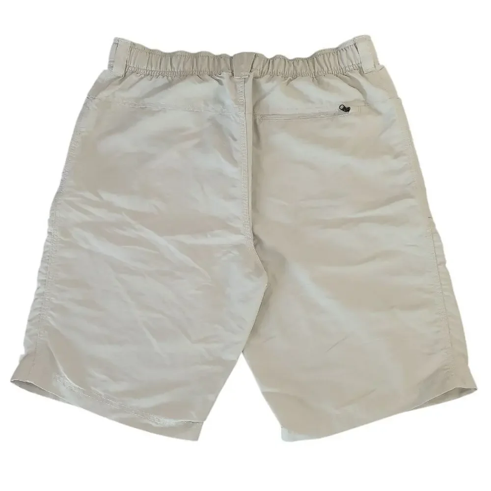 The North Face Cargo Shorts Mens L Khaki Belted Hiking EUC
